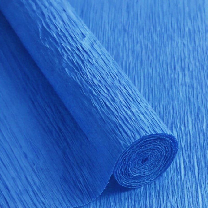 LCREATE LCREATE LCREATE Crepe Paper Roll 8.2ft Long 17 Inch Wide for Wedding Ceremony Various Large Festivals Decoration (30-Turquoise Blue) - Image 1